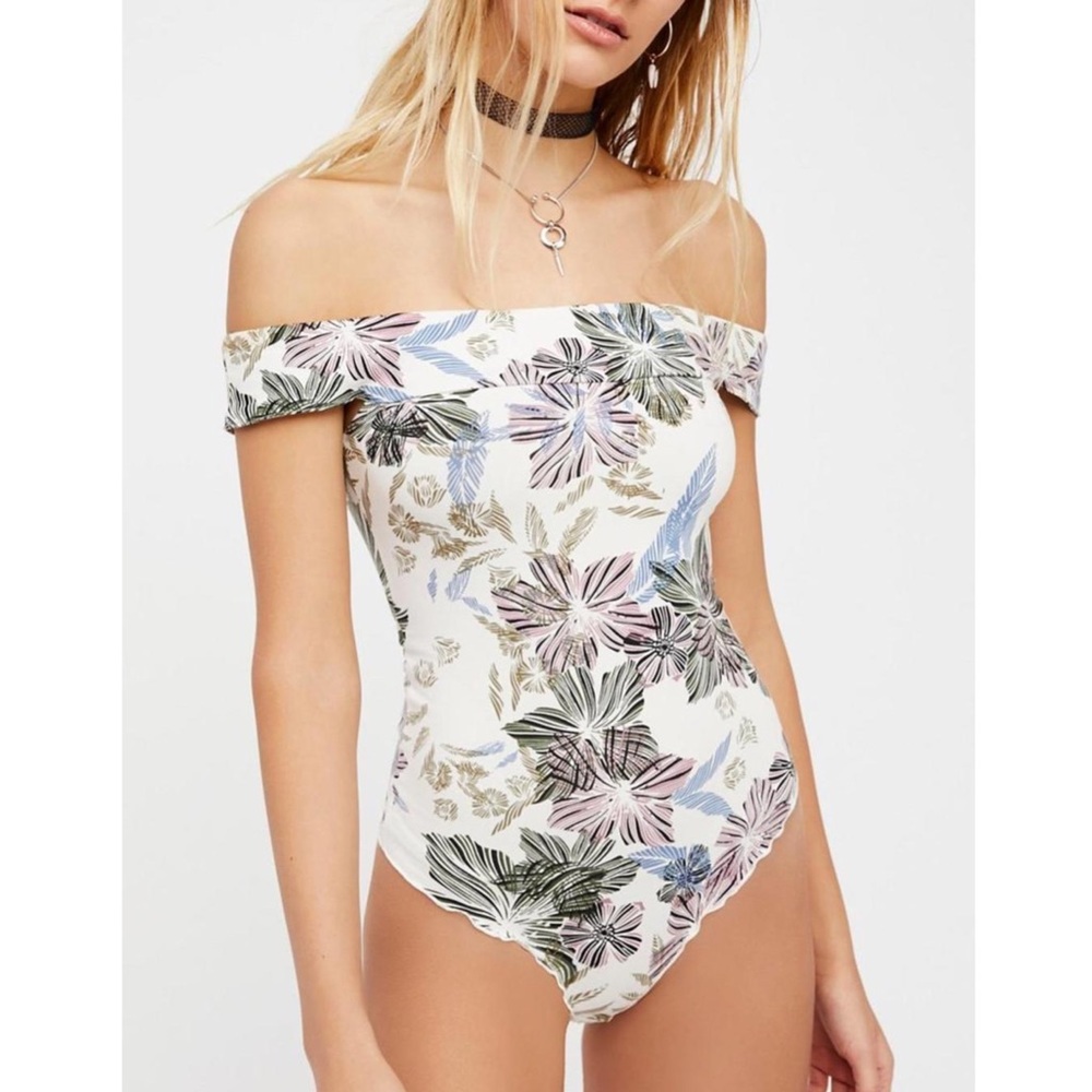 FP off the Shoulder Tropical Bodysuit